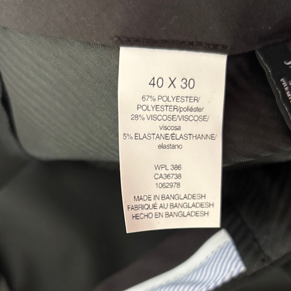Haggar Classic Black Dress Pants size 40W 30L NWT - Picture 6 of 9